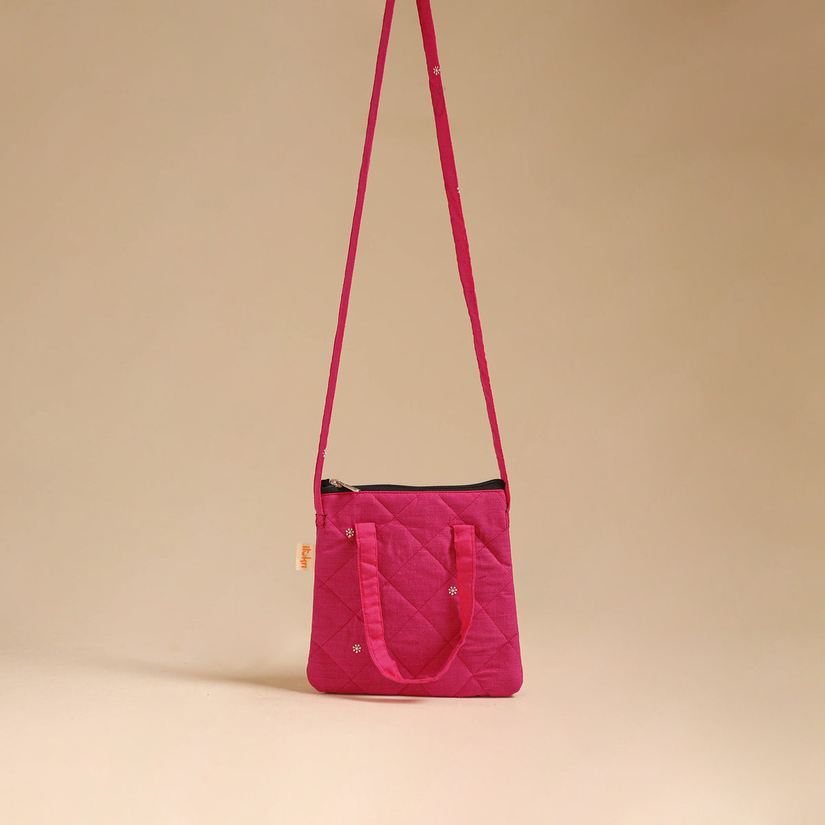Handcrafted Quilted Sling Bag 38