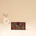 Srikalahasti Handpainted Kalamkari Clutch by Dwarka Plus 86
