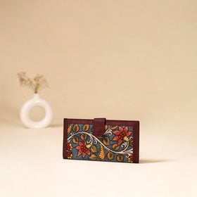 Srikalahasti Handpainted Kalamkari Clutch by Dwarka Plus 86