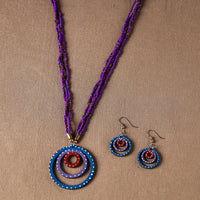 tikuli art handpainted necklace set