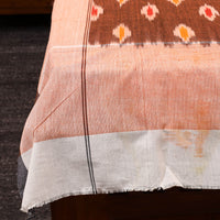 Brown - Cotton Pochampally Ikat Bedsheet 32