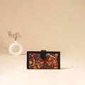Srikalahasti Handpainted Kalamkari Clutch by Dwarka Plus 87