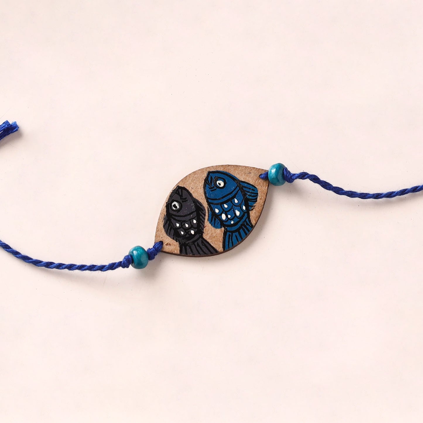 Pattachitra Handpainted Wooden Rakhi 10