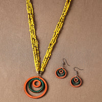 tikuli art handpainted necklace set