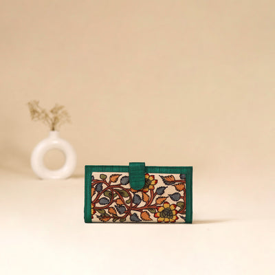 Srikalahasti Handpainted Kalamkari Clutch by Dwarka Plus 88