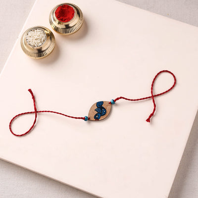 Pattachitra Handpainted Wooden Rakhi 13
