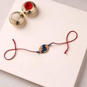 Pattachitra Handpainted Wooden Rakhi 13