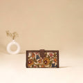 Srikalahasti Handpainted Kalamkari Clutch by Dwarka Plus 89