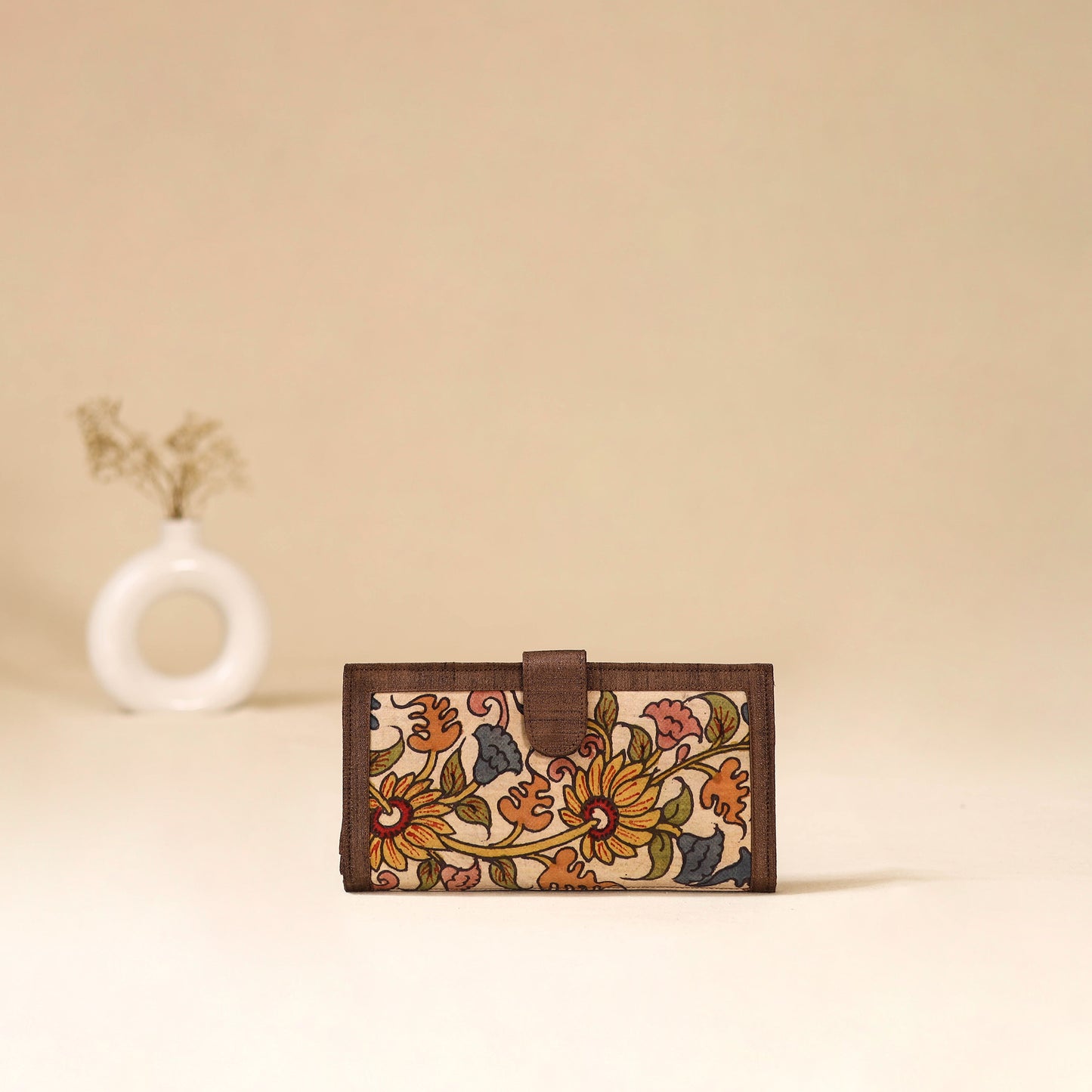 Srikalahasti Handpainted Kalamkari Clutch by Dwarka Plus 89