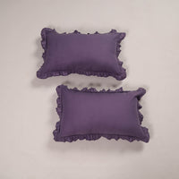 Set of 2 Handcrafted Cotton Frill Pillow Covers 13