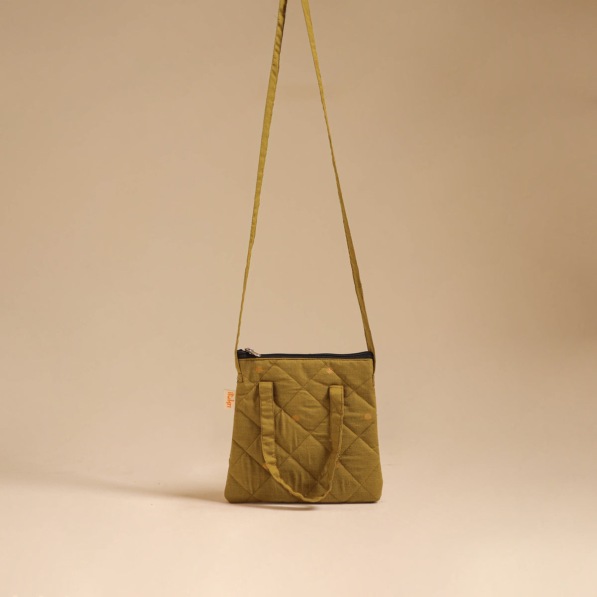 Handcrafted Quilted Sling Bag 44