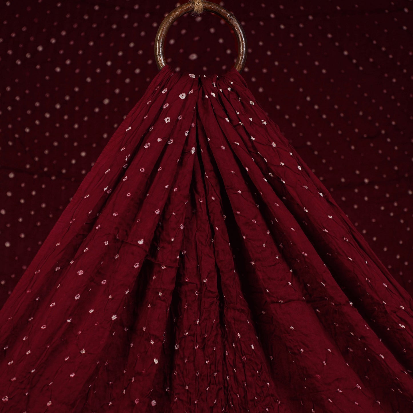 Kutch Tie-Dye Modal Silk Bandhani Fabric 10