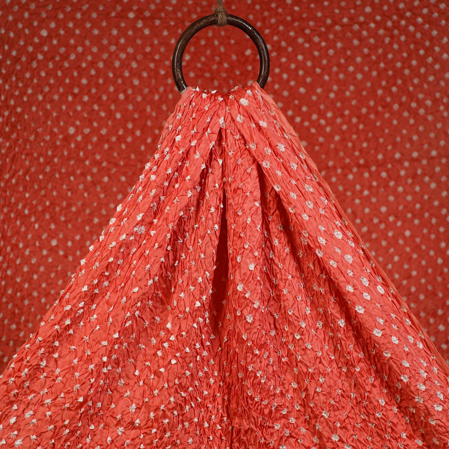 Kutch Tie-Dye Modal Silk Bandhani Fabric 12