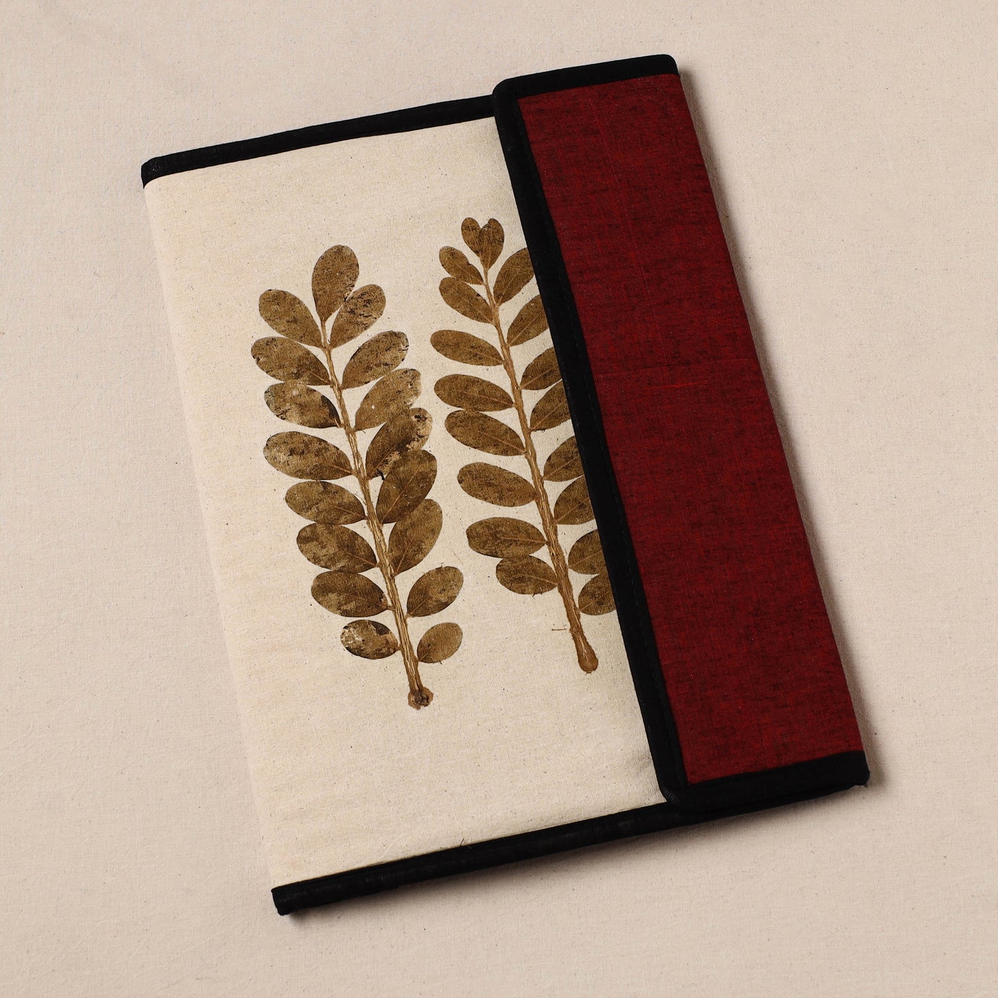 Natural Leaf Art Work Fabric File Folder 31