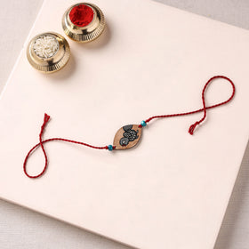Pattachitra Handpainted Wooden Rakhi 22