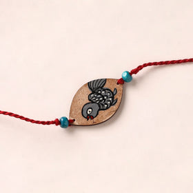 Pattachitra Handpainted Wooden Rakhi 22