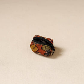 Srikalahasti Handpainted Kalamkari Keychain Pouch by Dwarka Plus 65