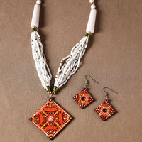 tikuli art handpainted necklace set