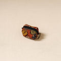 Srikalahasti Handpainted Kalamkari Keychain Pouch by Dwarka Plus 65
