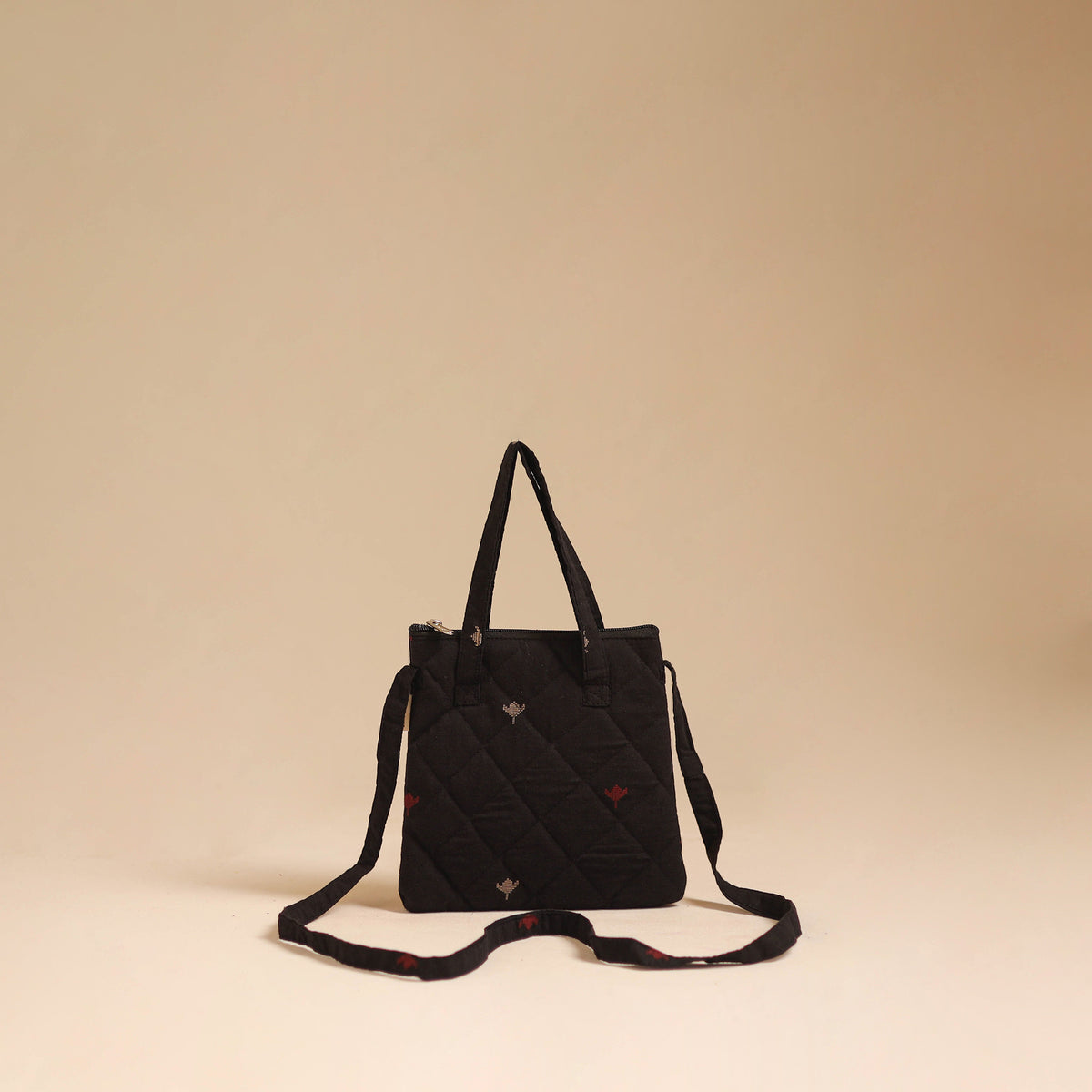 Handcrafted Quilted Sling Bag 49