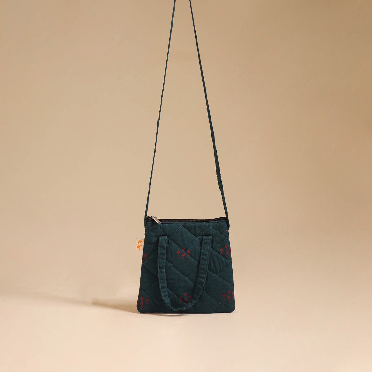 Handcrafted Quilted Sling Bag 50