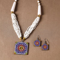 tikuli art handpainted necklace set