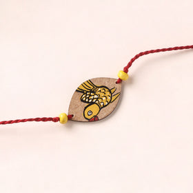 Pattachitra Handpainted Wooden Rakhi 25