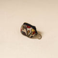 Srikalahasti Handpainted Kalamkari Keychain Pouch by Dwarka Plus 66