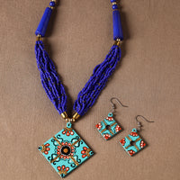 tikuli art handpainted necklace set