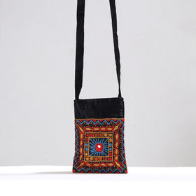 Kutch Pakko Hand Embroidery Mashru Silk Sling Bag