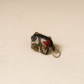 Srikalahasti Handpainted Kalamkari Keychain Pouch by Dwarka Plus 68