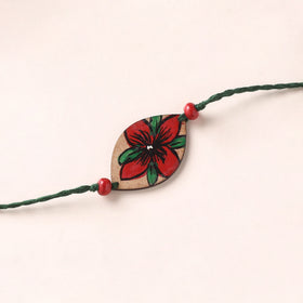 Pattachitra Handpainted Wooden Rakhi 27