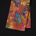 Pink - Handpainted Srikalahasti Silk Cotton Pen Kalamkari Fabric 20