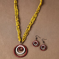 tikuli art handpainted necklace set