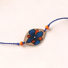Pattachitra Handpainted Wooden Rakhi 28
