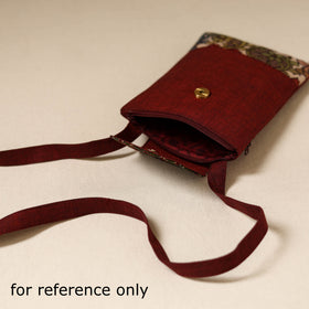Srikalahasti Handpainted Kalamkari Sling Bag by Dwarka Plus 01