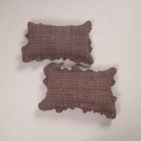 Set of 2 Handcrafted Cotton Frill Pillow Covers 21