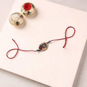 Pattachitra Handpainted Wooden Rakhi 31