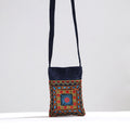 Multicolor Kutch Pakko Hand Embroidery Mashru Silk Sling Bag