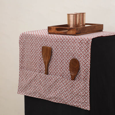 Handmade Fridge Top Cover with Multiple Pockets 33