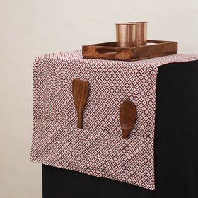 Handmade Fridge Top Cover with Multiple Pockets 33