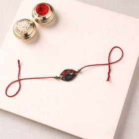 Pattachitra Handpainted Wooden Rakhi 41