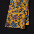 Yellow - Handpainted Srikalahasti Silk Cotton Pen Kalamkari Fabric 28