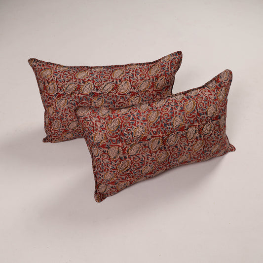 Red - Set of 2 Handcrafted Cotton Pillow Covers 27