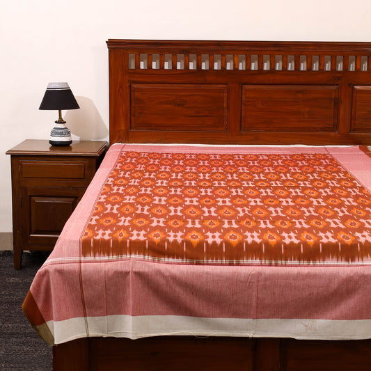 Multicolor - Cotton Pochampally Ikat Bedsheet 45