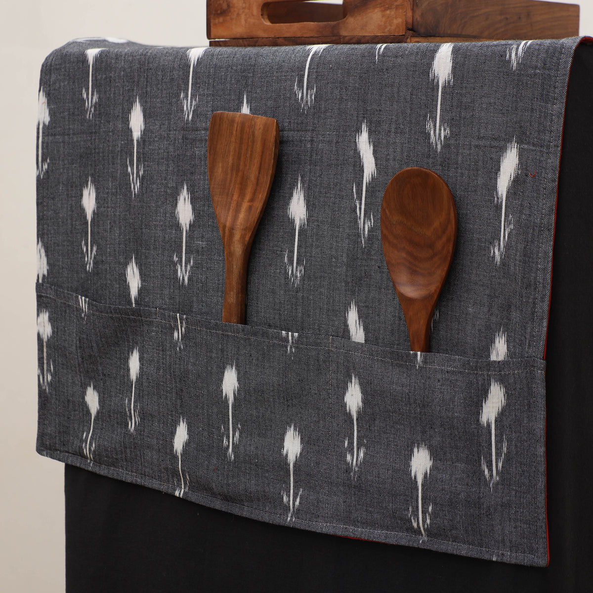 Handmade Fridge Top Cover with Multiple Pockets 07