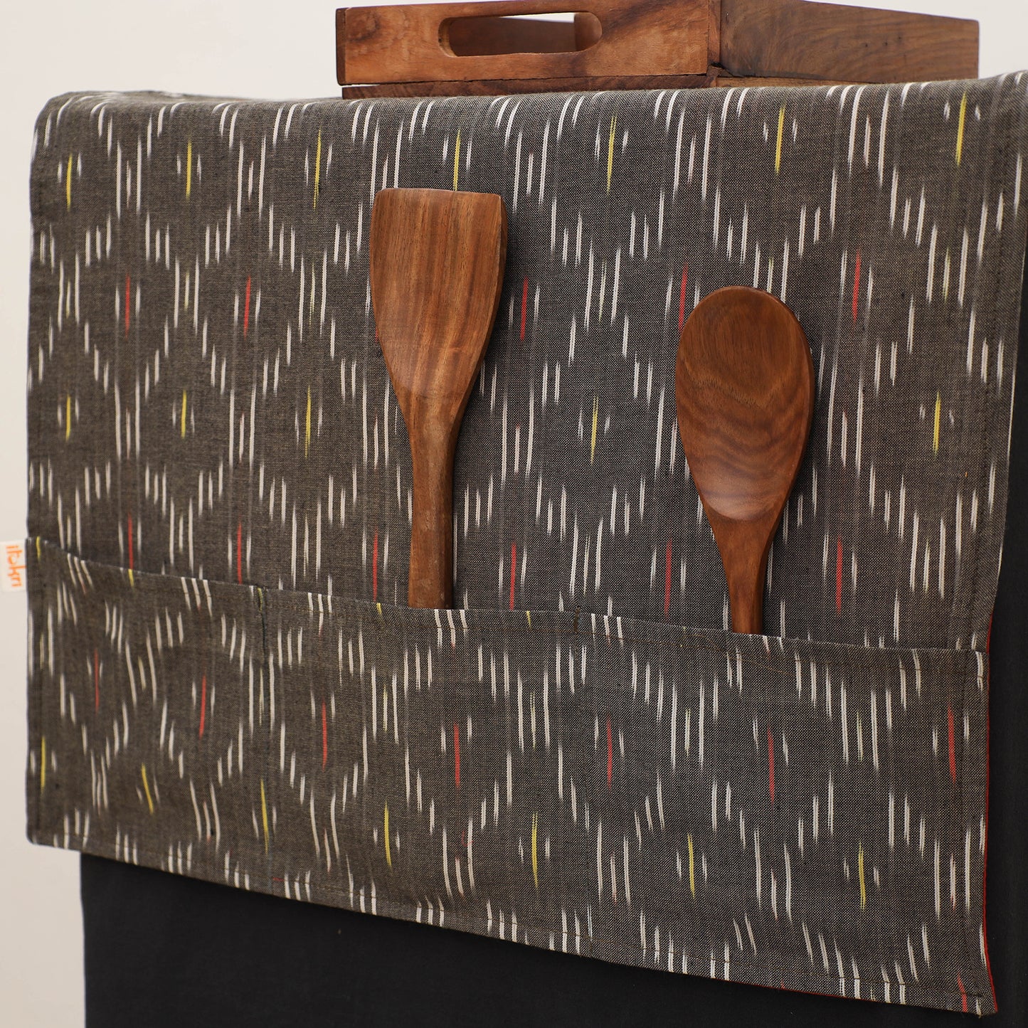 Handmade Fridge Top Cover with Multiple Pockets 08