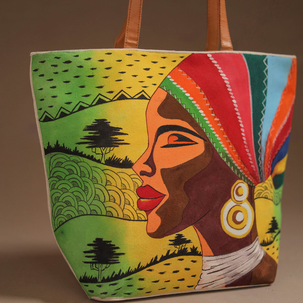 Handpainted Shoulder Bag for Women 18