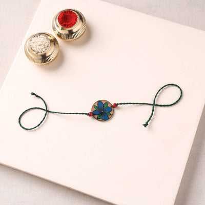 Pattachitra Handpainted Wooden Rakhi  50