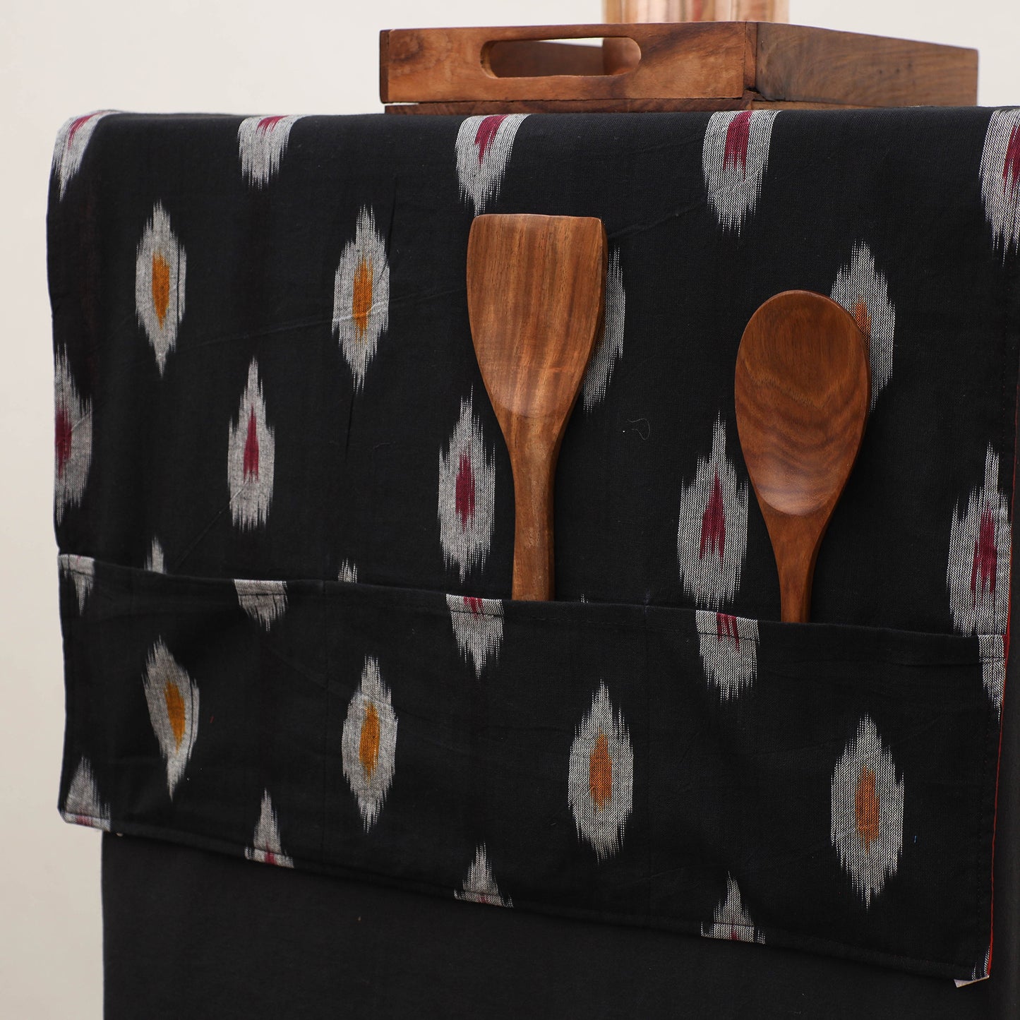 Handmade Fridge Top Cover with Multiple Pockets 09